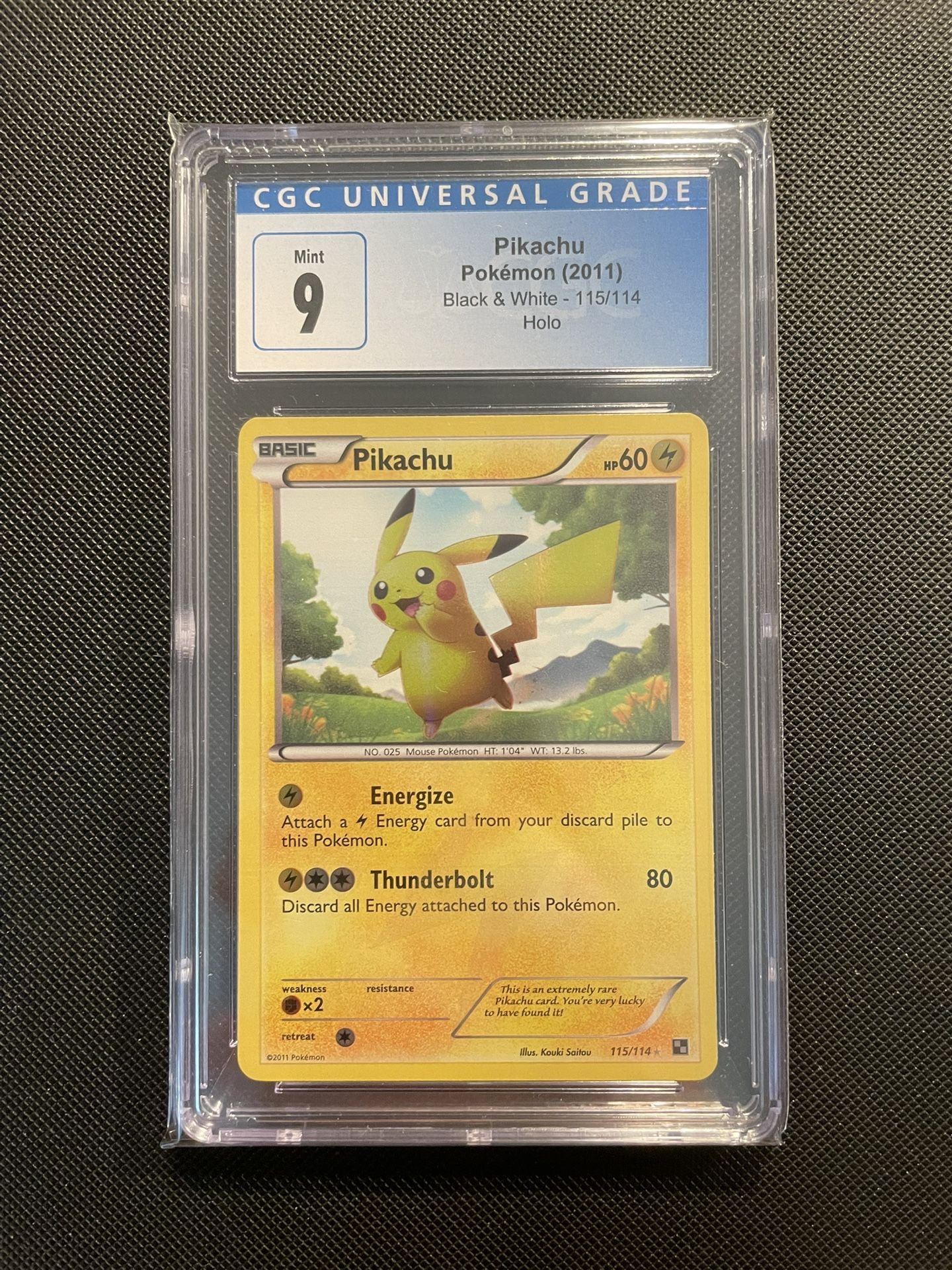Pikachu graded card